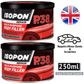 2X Isopon P38 Multi-Purpose Body Filler 250ml Body Filler